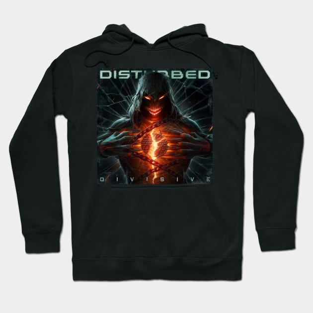 Divisive - Disturbed Hoodie by Lula Pencil Art